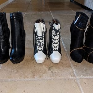 Three pair of Boots (Size 7)